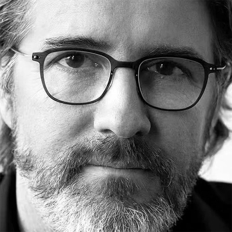 Denmark Screwless Square Glasses Frame Men 6510 Acetate Titanium Ultralight 6g Eyewear Business Rectangle Eyeglasses Vintage