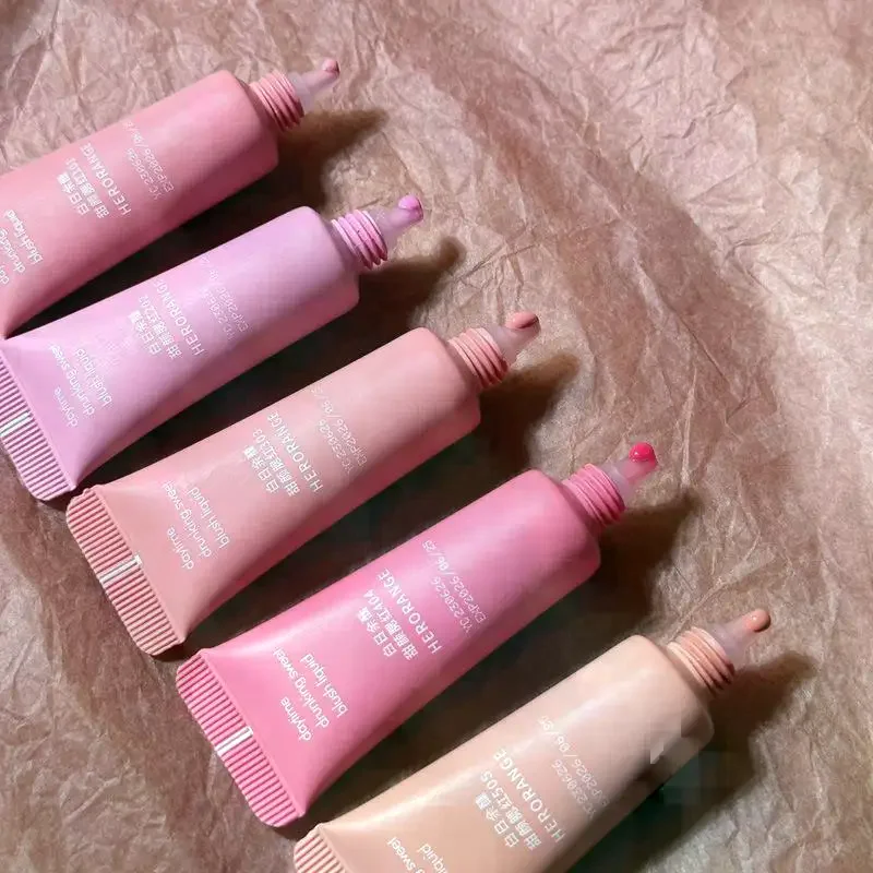 HERORANGE joue Blush Pigment Tube hydratant Rouge Blush cosmétique pour visage fard à joues liquide durable Blush éclaircissant maquillage