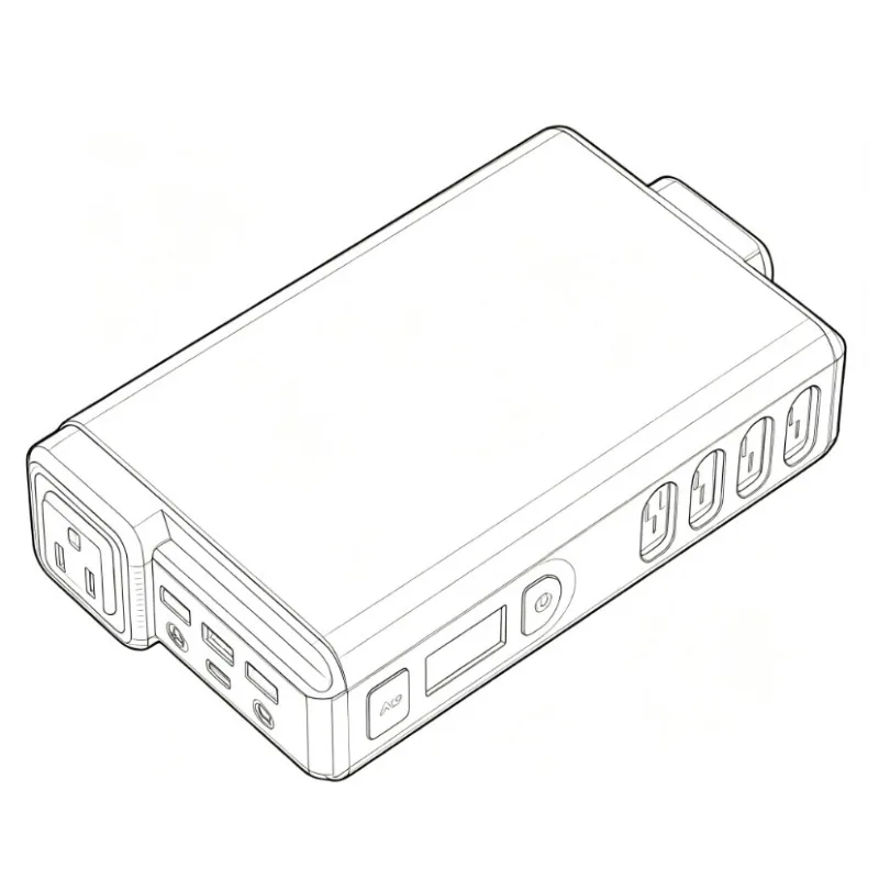 220V Portable Power Station Large Capacity, 150W AC Output for Camping, Travel & Home Emergency Backup, Fast Recharge