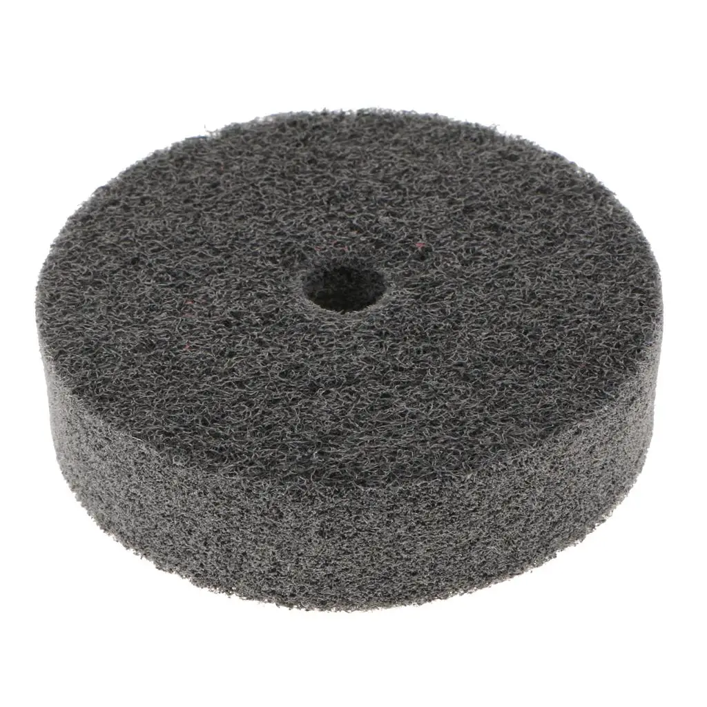 Nylon Fiber Wheel Abrasive Gray 10mm Bore Buffing Pad for Bench Grinder and Surface Restoration