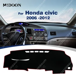 Car Dashboard Cover For Honda civic 2006 2007 2008 2009 2010 2011 2012 Dash Mat Sun Shade Anti-UV Carpets Car Accessories