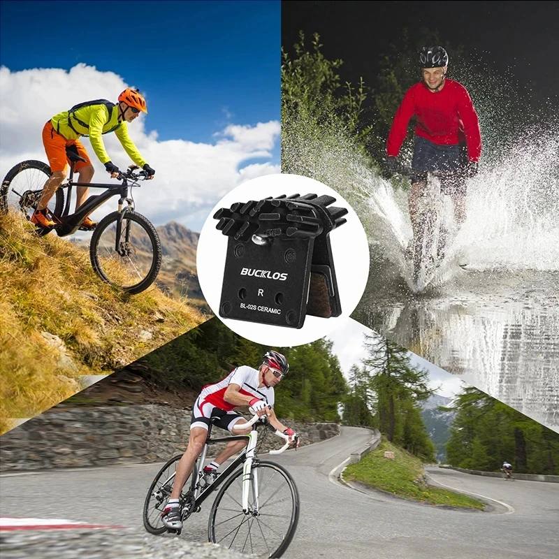 BUCKLOS Bicycle Brake Pads Ceramic MTB Hydraulic Brake Pad Disc Brake Pad for Bicycle Brake Part Fit Shimano L05A J04C H03C NUTT