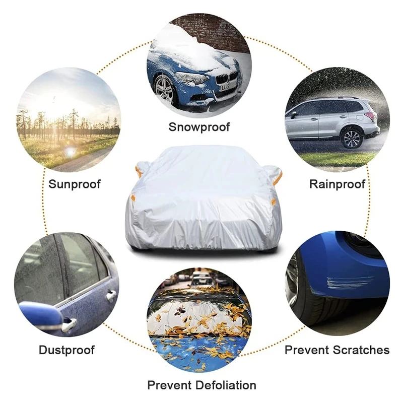 Kayme Waterproof Full Car Cover Sun Protection For Toyota Corolla Avensis Rav4 Auris Yaris Camry Prius Hilux Land Cruiser Crown