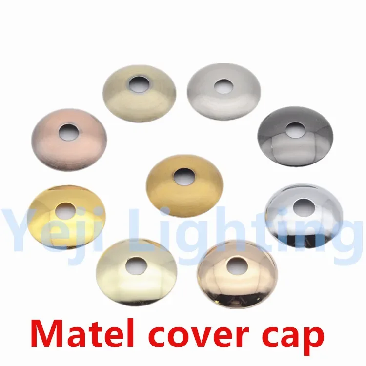 Table lamp wall lamp Metal cap cover cap iron Plating fittings led Pendant lamp base ceiling rose canopy lighting accessories