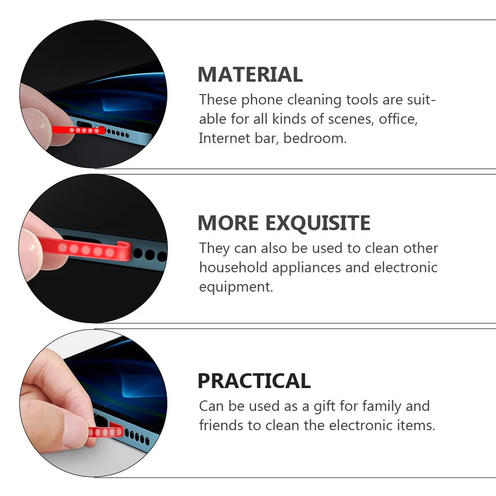 

4pcs Clean Glue Phone Loudspeaker Cleaner Glue Cleaning Tool For Usb Ports Computers Keyboards Cameras Esd Tablets Phone Dust