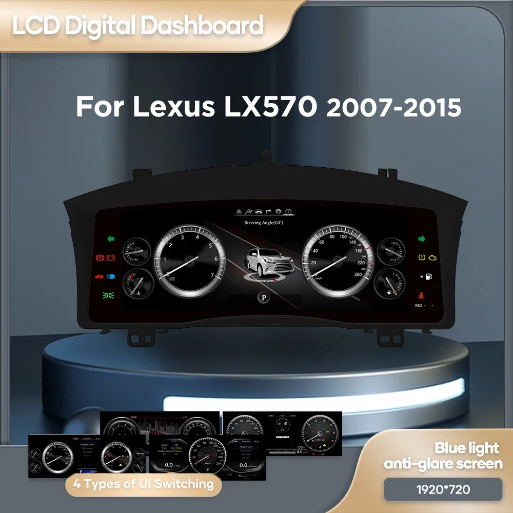 

Auto Lcd Dashboard Paneel For Lexus LX570 2007-2015 Years Digitale Cluster Instrument Display Snelheidsmeter