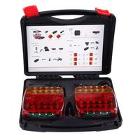 2pcs Magnetic Wireless LED Trailer Rear Taillight Signal Warning Brake Lamp Truck Tail Light For Caravan RV Camper Lorry Truck