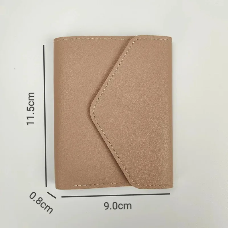 Cartera corta para mujer, monedero multifunción con tarjetero, monedero de moda Simple de tres pliegues, Mini billetera femenina con Clip corto