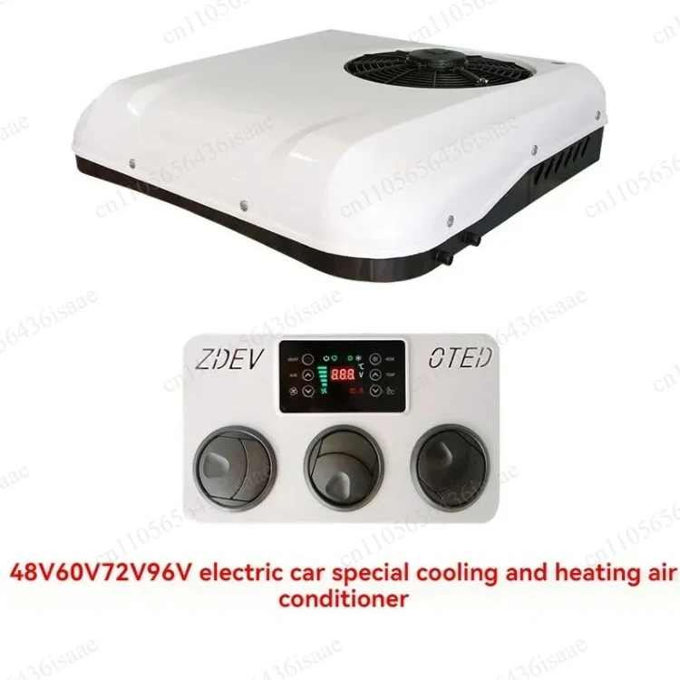 Parking Air Conditioner with Cooling and Heating Function, Universal for Electric Tricycle & Four-Wheeler 48V-72V