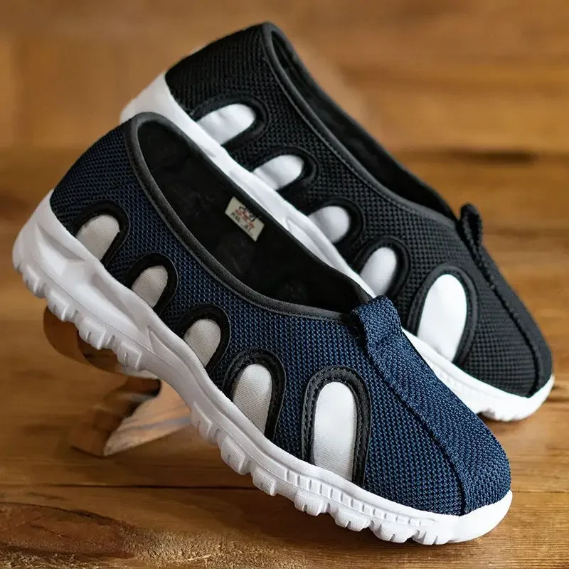 Sommer neue lässige bequeme Hanfschuhe Männer taoistische Priester Kampfkunst Sneaker Erwachsene Team Performance Match rutschfeste flache Schuhe