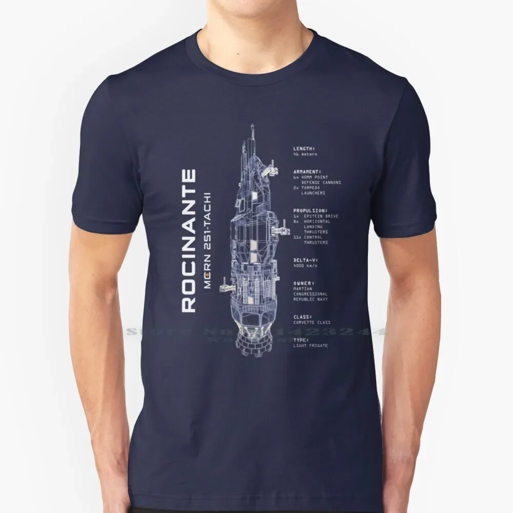 Rocinante Blueprint-The Expanse T Shirt 100% Pure Cotton Rocinante Blueprint Mcrn Opa Sign Earth Rocket The Expanse Rocinante