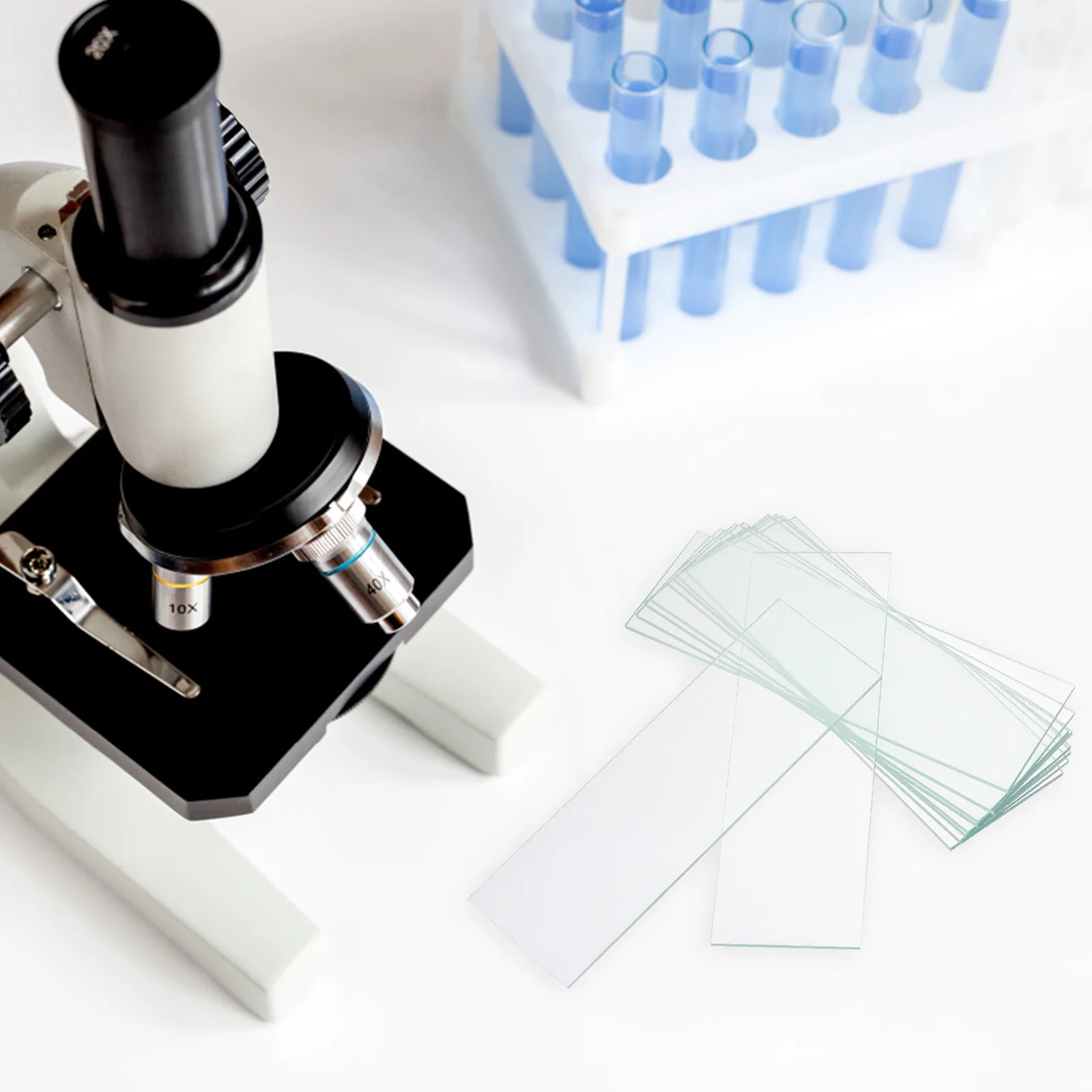 

50 Pcs Microscope Slide Microscopic Glass Slides Laboratory Sample for Accessories