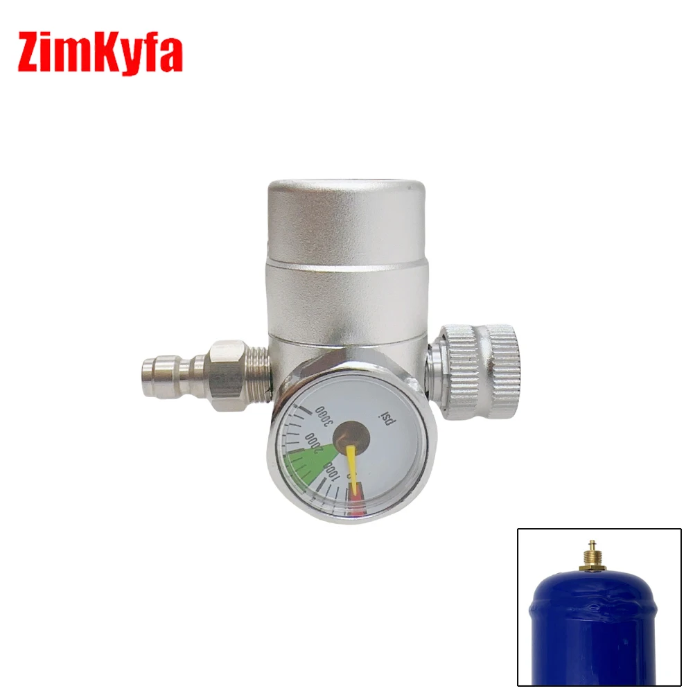 Whipped Cream Pressure Regulator Valves with M11 Threads and 8mm Male Quick Disonnect For N2O 0.95L Cans