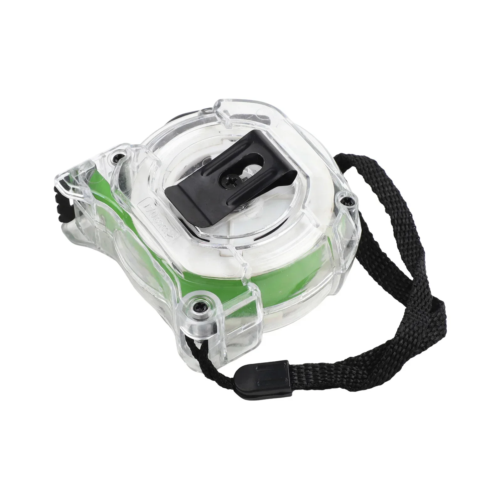 Dual Functionality Fluorescent Tape Measure Offering Quick Measurements and High Visibility in Challenging Lighting