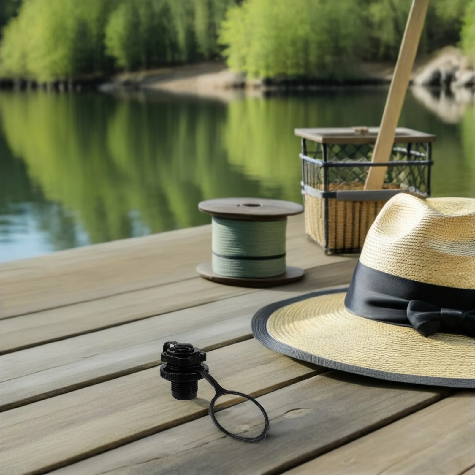 

2Pcs Inflatable Boat Air Valve Double Seal Kayak Relief Valve Air Connector for Quick Inflate Deflate Kayak Canoe Accessories