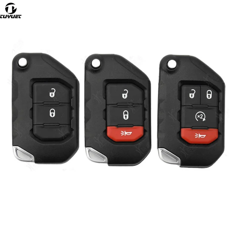 

2/3/4 Buttons Smart Remote Key Shell for Jeep wrangler Renegade Compass Car Key Blanks Case