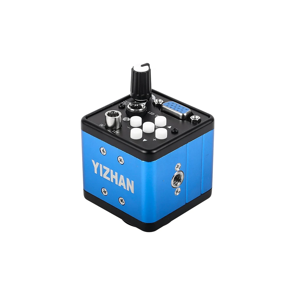 YIZHAN 1-150X Zoom C-mount Lens Electronic Microscope Set Newbie 2MP VGA 30FPS Camera Adjustable Light Micro Scope for Repair