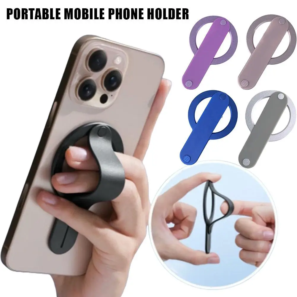 

Magnetic Strap Mobile Phone Holder Desktop Holder Ring Holder Anti-drop Finger Strap Holder For Magsafe For iPhone