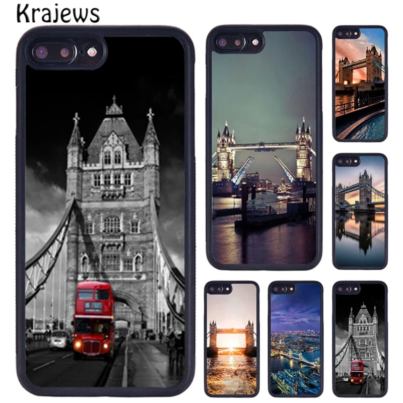 Krajews London Tower Bridge England Phone Case For iPhone 16 15 14 XR XS 11 12 mini 13 Pro MAX Plus cover coque