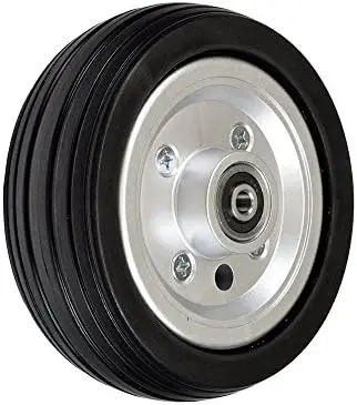 

AlveyTech 6"x2" Rear Caster Wheel for Jazzy & Pride Power Chairs - Black Solid Tire, Non-Marking, 638RS Bearings