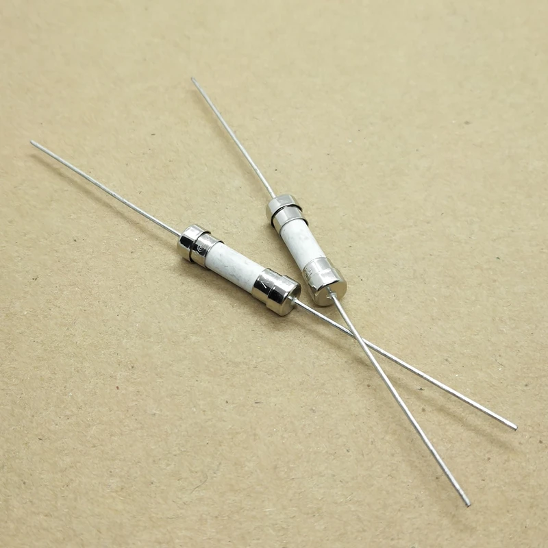 20PCS New Original Ceramic Fuse With Pin T6.3AH 250V Slow Melt 5*20MM Fuse