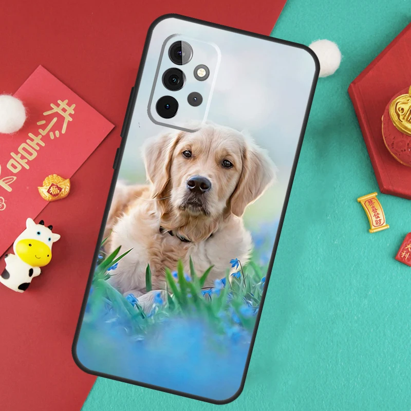 Golden Retriever Dog Case For Samsung Galaxy A34 A54 A14 A15 A25 A35 A55 A53 A33 A13 A52 A32 A12 A51 A71 Cover