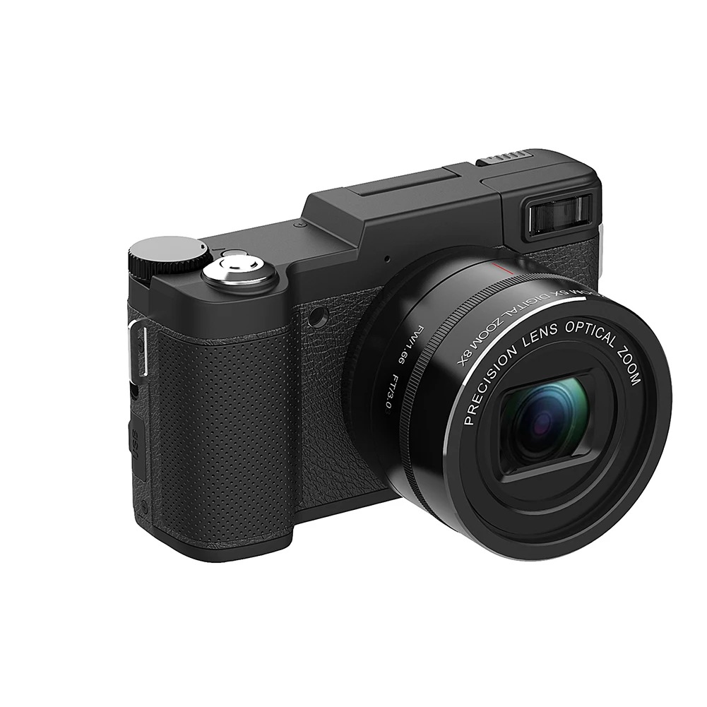 كاميرا رقمية 4K 48MP كاميرا صور 5X زووم بصري وكاميرا فيديو تكبير رقمي 8X شاشة IPS مقاس 3.0 بوصة للمراهقين المبتدئين والكبار