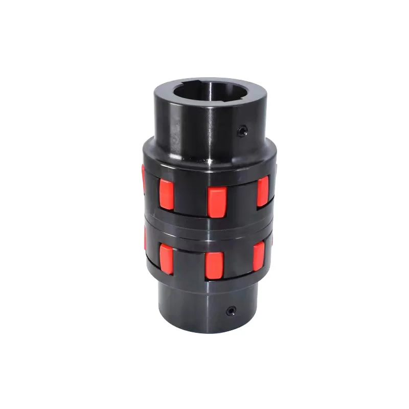 

Double Elastomer Flexible Couplings High Quality Spider Jaw Coupling Elastic Shaft Connection 45# Steel Power Transmission