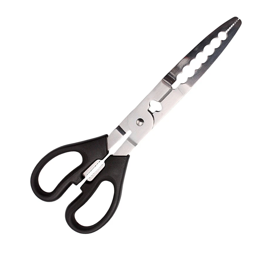 Long Fishing Pliers Scissor Gripper Stainless Steel Fish Crab Grabbing Tool Multifunctional Clamp Scissors Tackle Accessories