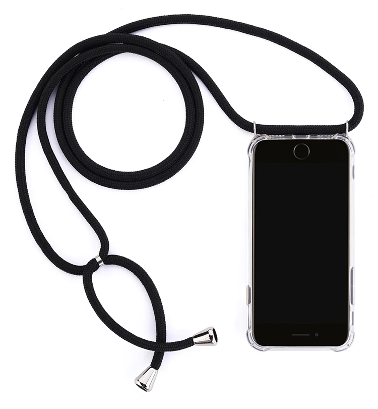 Strap Cord Chain Phone Case for Samsung A3 A5 A7 A6 A8 A9 2017 2018 Necklace Lanyard Coque For Galaxy J3 J5 J7 2016 2017 Case