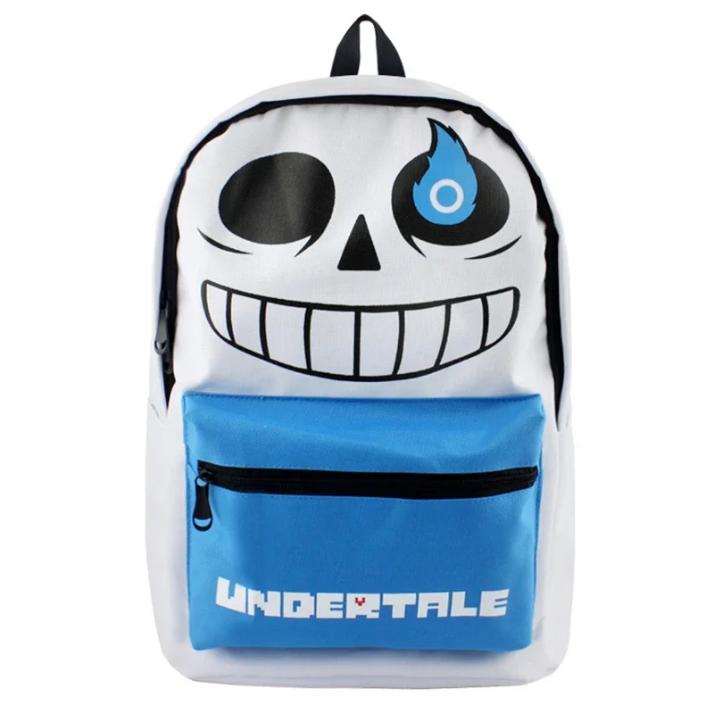 Игровой рюкзак Undertale Sans Skull, студенческая парусиновая сумка на плечо для мальчиков и девочек, детские школьные дорожные рюкзаки для ноутбука