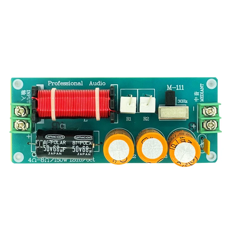 150W Mediant Audio Crossover Network Passive Mid Pass Filter Midrange Speaker DIY Adjustable Frequency Divider WEAH M111