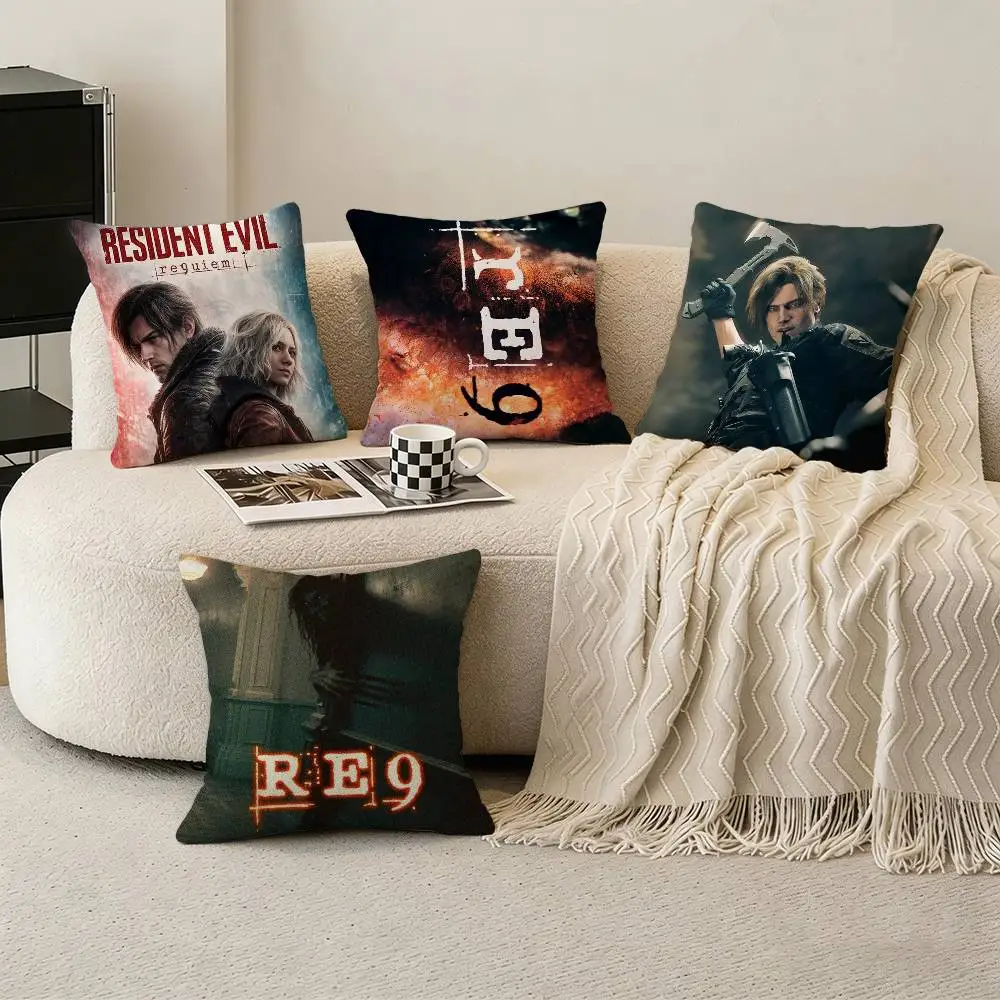 

Leon R-Resident E-Evil 9 Pillow Case for Sofa Living Room Home office Decor Protective Cover