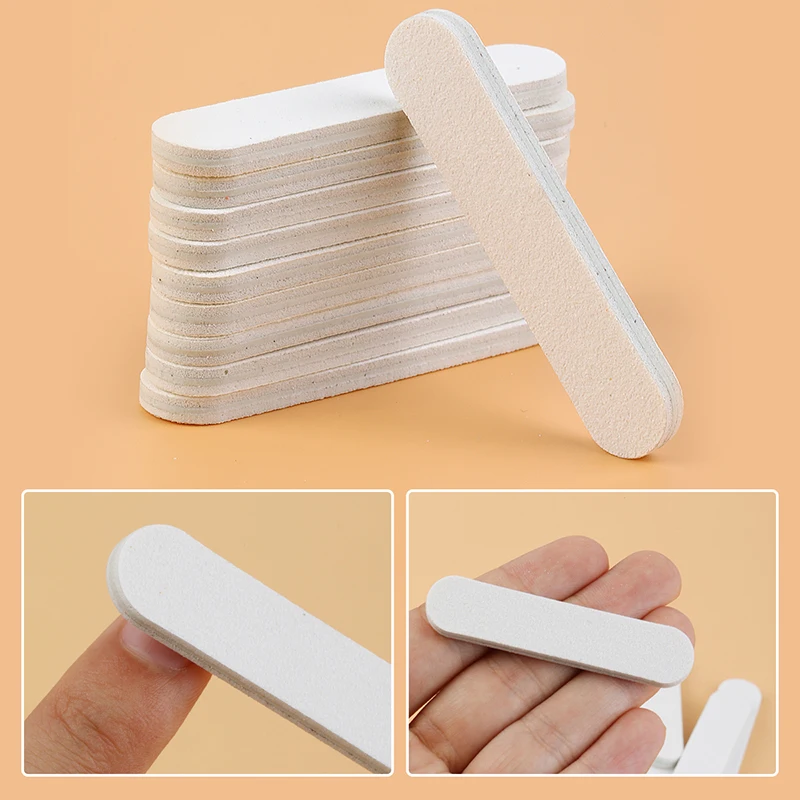 10pcs 미니 네일 파일 샌드페이퍼 버핑 젤 폴리 셔 리무버 짧은 네일 팁 연마 그라인딩 버퍼 매니큐어 도구