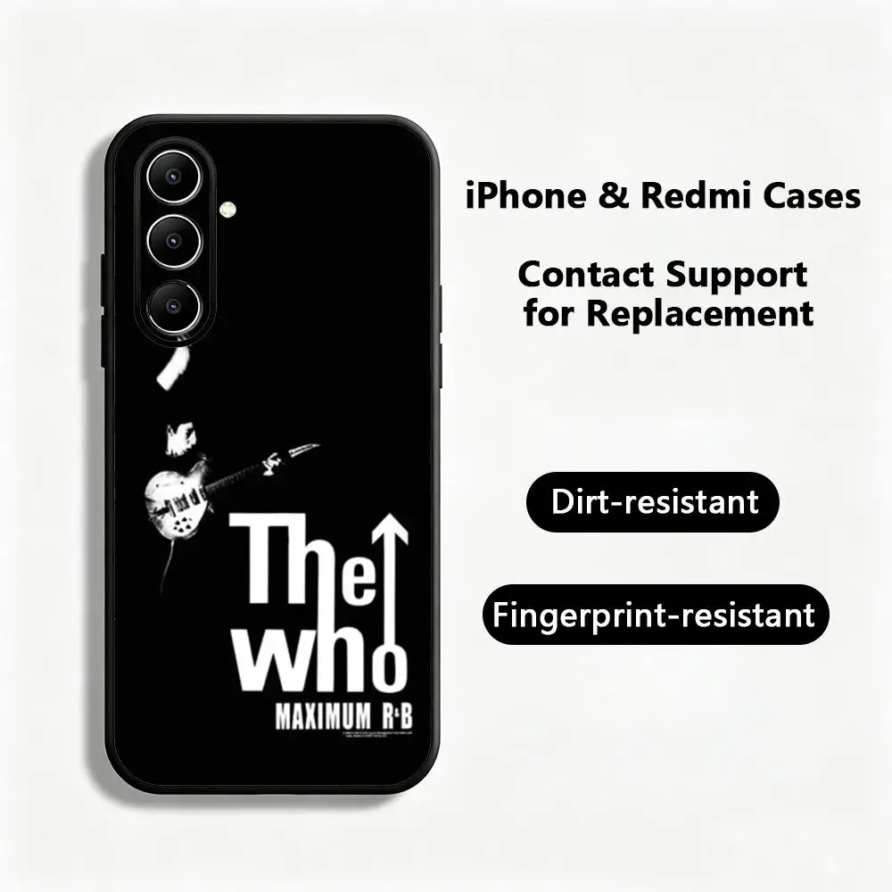 Band Fashion TheWho Nostalgia Phone Case For Samsung Galaxy S26 S25 S24 S23 S22 S21 S20 Plus Ultra Note20 Soft Black