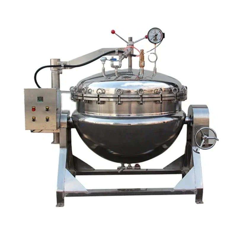 Corn, sweet potato, zongzi and rice steam-heated fully automatic high-pressure industrial cooking pot