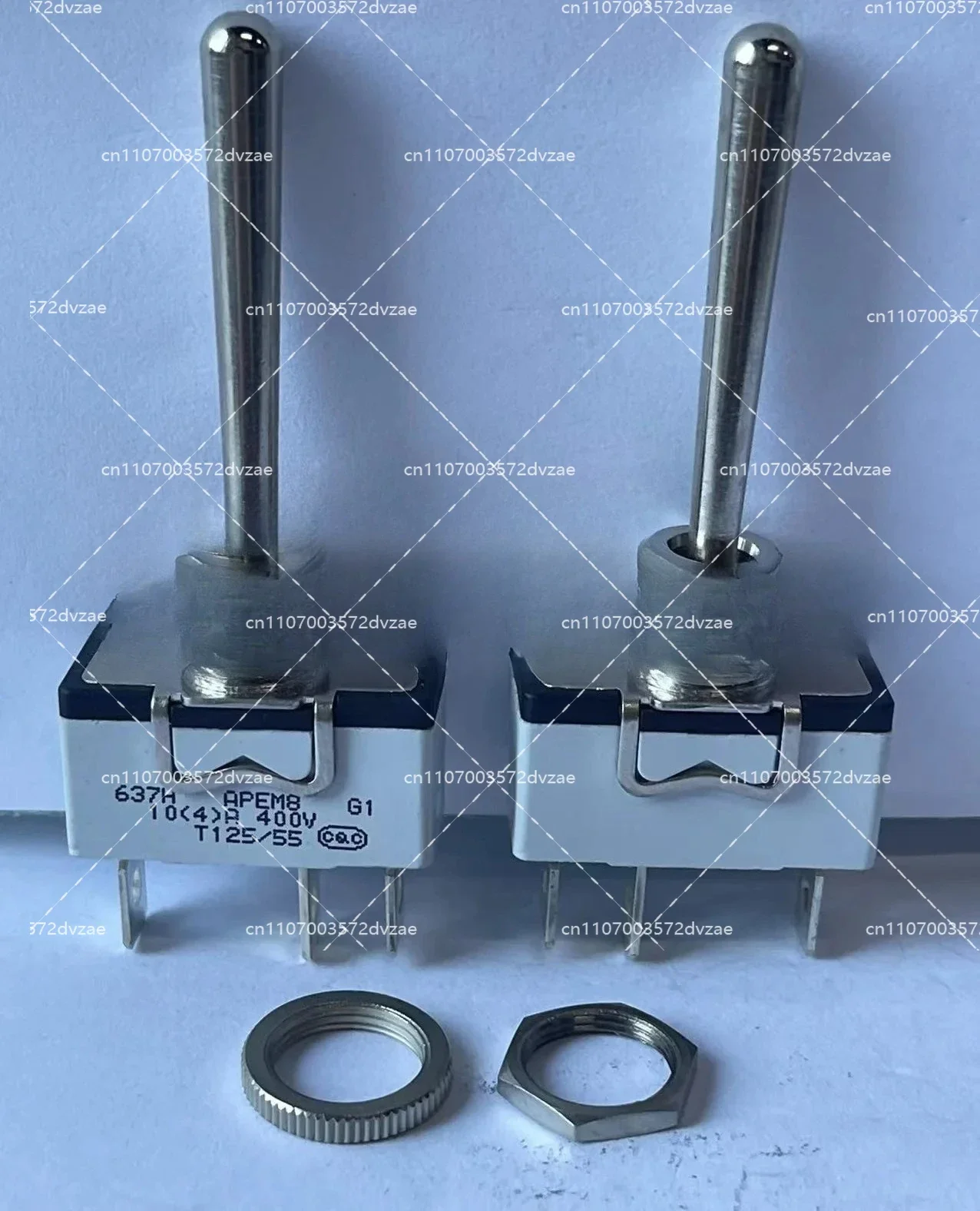 1PCS  637H-5 Three-Position Bilateral Reset Rocker Switch with Extended Rocker Foot 637H/2-5 for Electronics