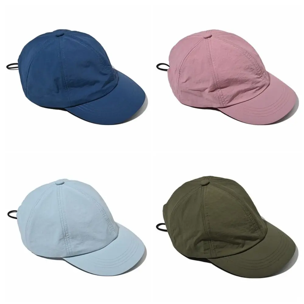 

Sports Hat Waterproof Baseball Cap Drawstring Design Quick-drying Sunshade Cap Adjustable Light Thin Snapback Hats Trucker Cap