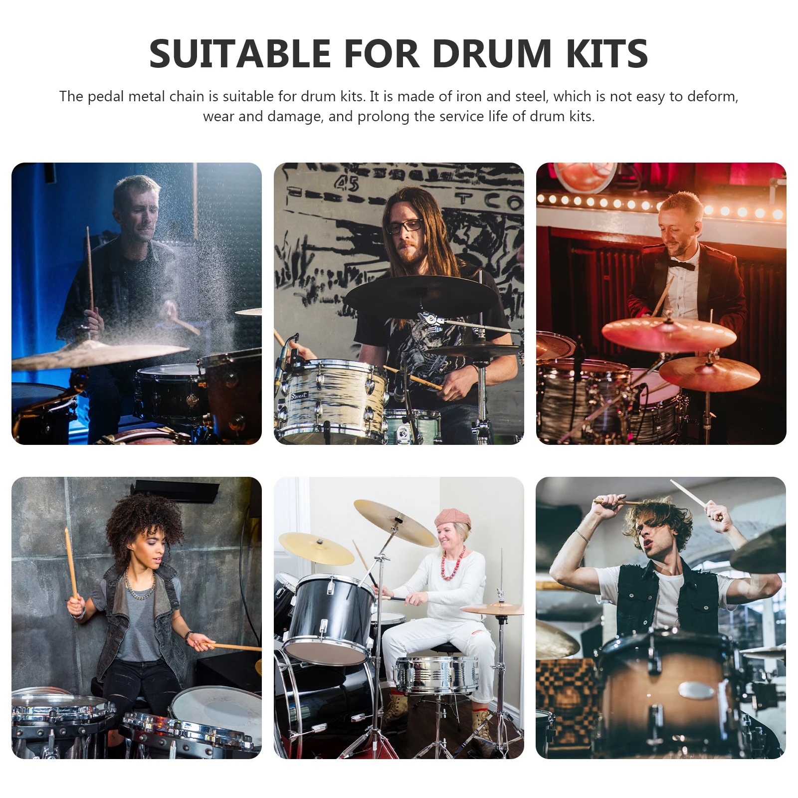 

Bottom Drum Pedal The Chain Single Bass Part Musical Instrument Accessories Parts Iron Accessory