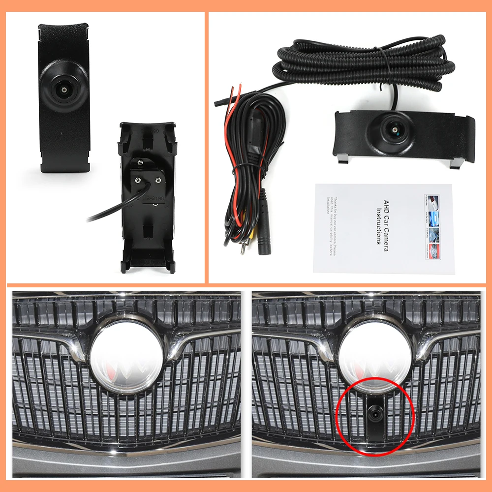 Carsanbo For Buick GL8 2017 2020 2023 Vehicle Front Parking Camera CVBS AHD Optional 150° Fisheye Lens Waterproof Night Vision