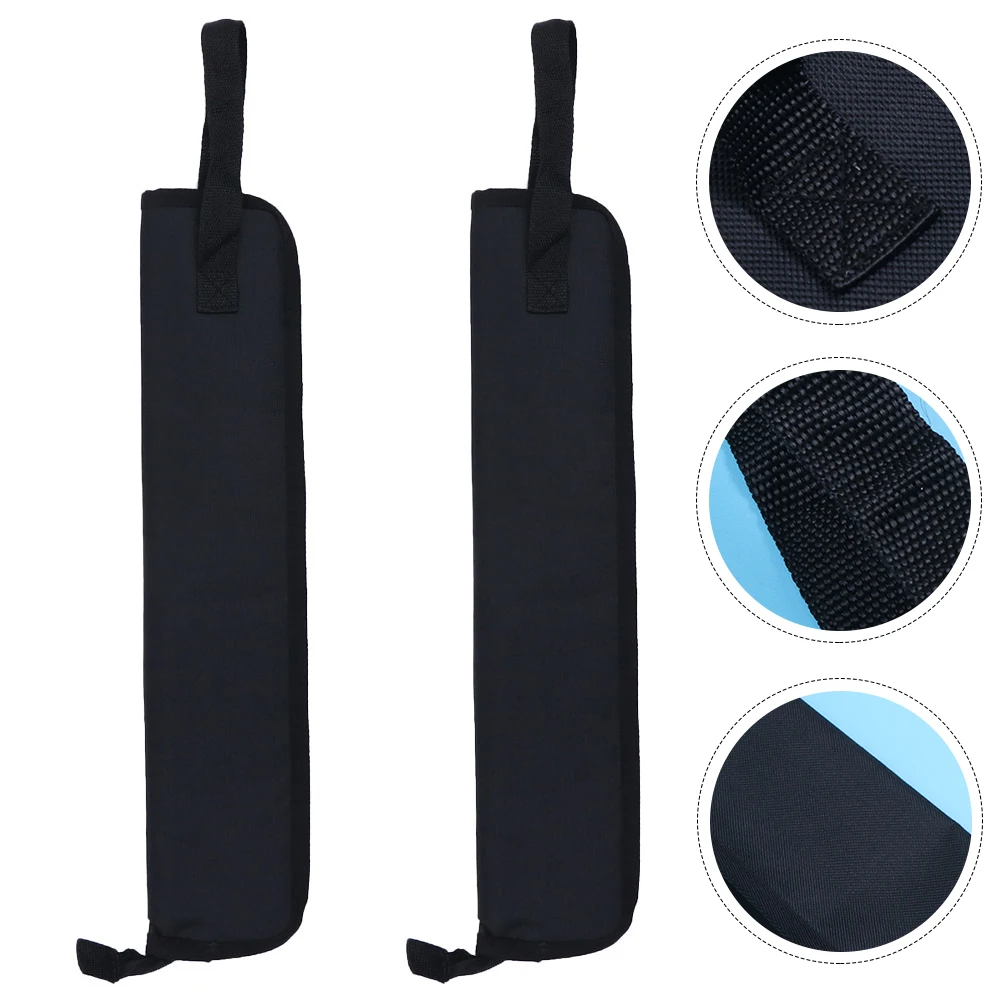 

2 Pcs Drum Stick Bag Drumsticks Percussion Holder Shoulders 600d Oxford Cloth Drumming Bags Case Portable Storage