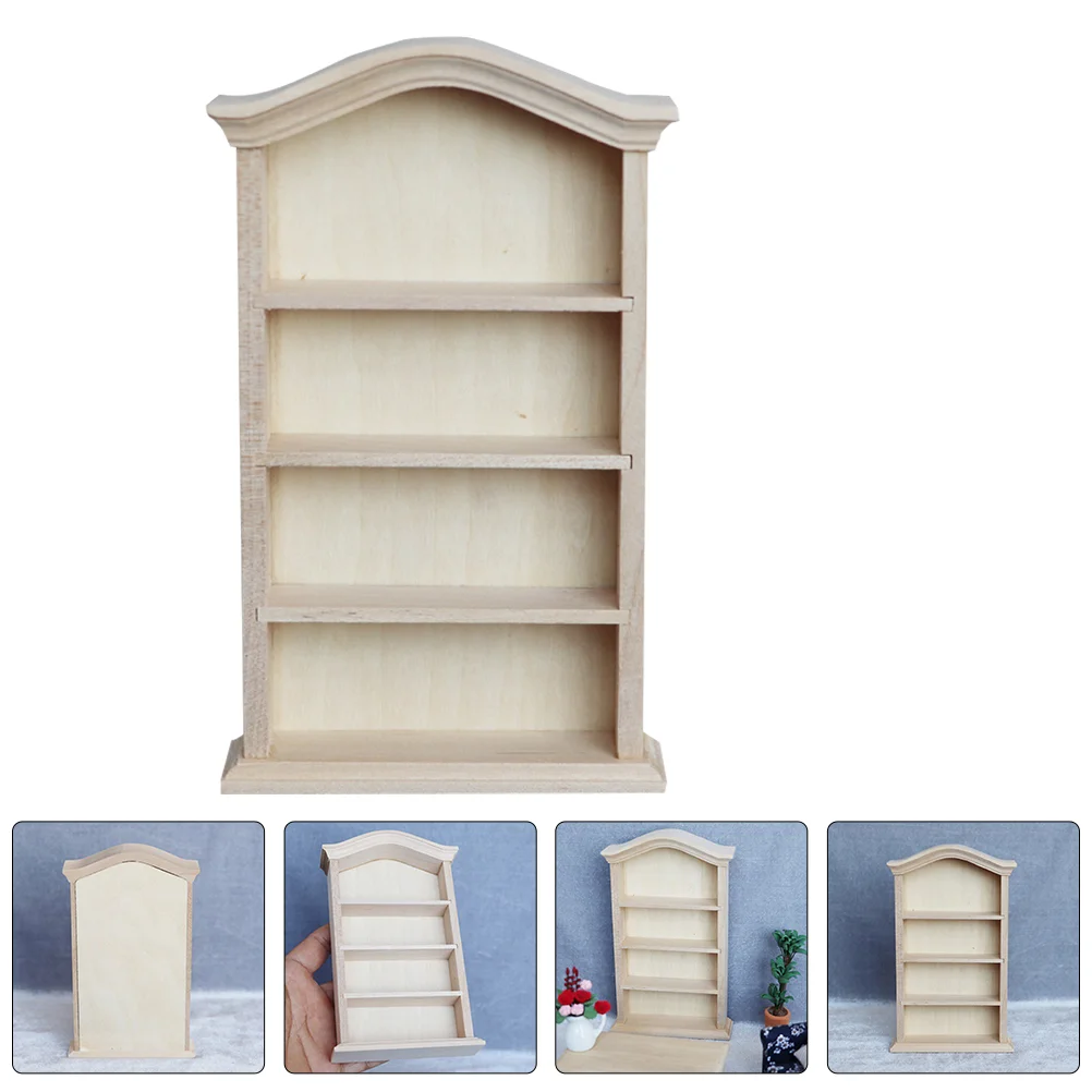 Small Bookcase Furniture Model Bookshelves Wooden Decorative House Bookshelf