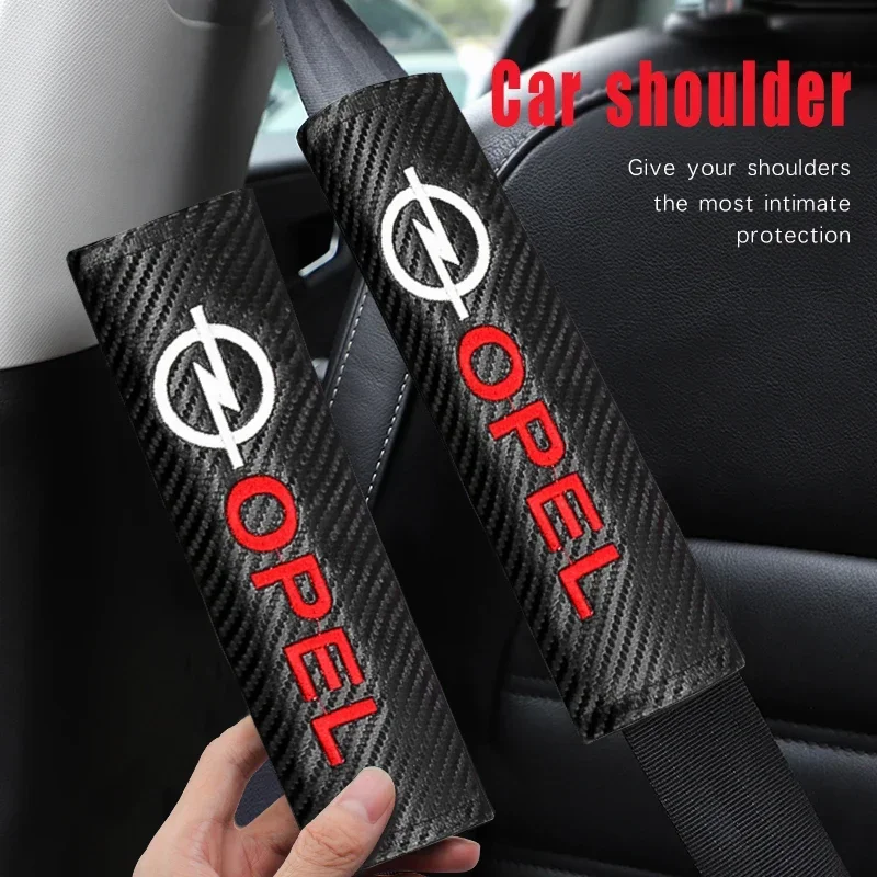 

1/2pcs Car Safety Seat Belt Cover Shoulder Protector Pads For Opel Astra h Insignia Corsa Vectra Zafira Meriva Mokka Accessories