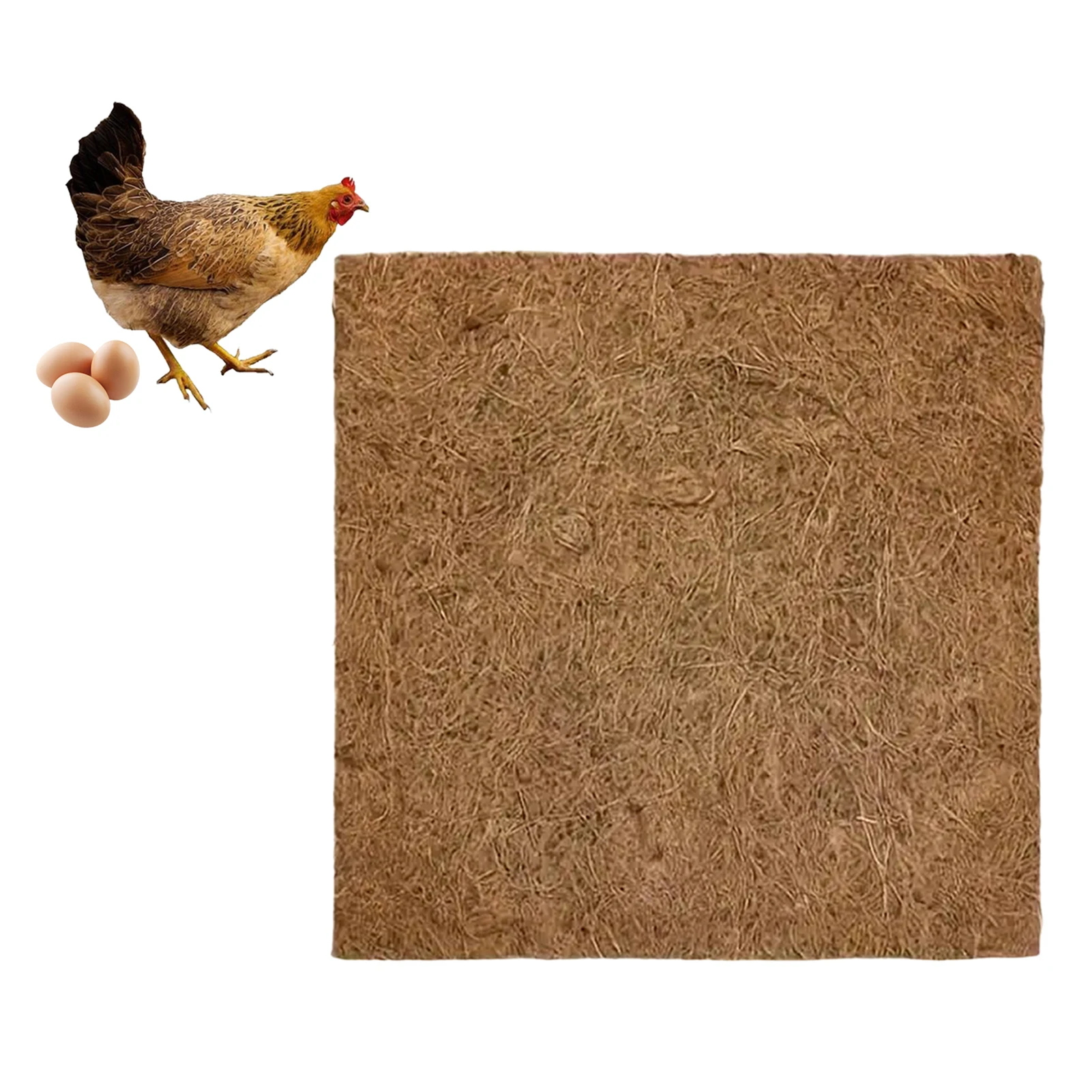 ​Coconut Fiber Breeding Eggs Mat Protecting Reptiles from Moisture Warm Mat Suitable for Bearded Dragons Insects