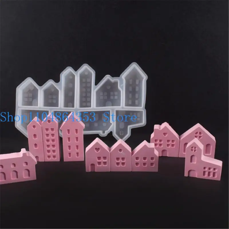 652F قوالب منزل سيليكون قوية إكسسوار منزلي لإنشاء سلسلة مفاتيح أنيقة مجموعة أنيقة لهدايا المجوهرات المخصصة