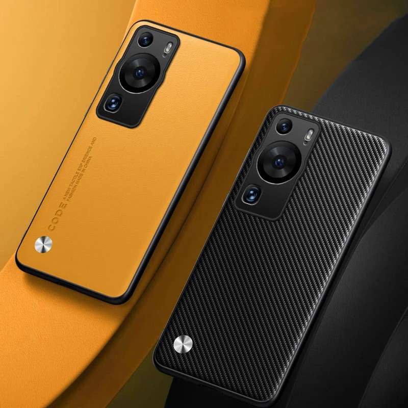 

Luxury PU Leather Case For Huawei P60 Pro Back Cover Silicone Shockproof Full Protection Phone Case For Huawei P60 HuaweiP60 Pro