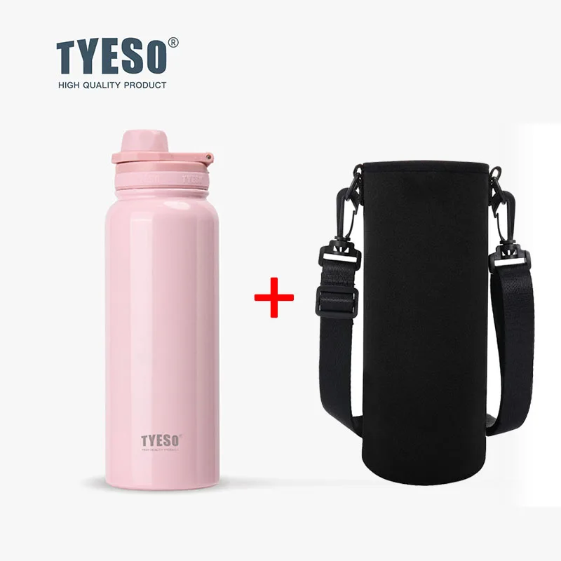 TYESO Thermosfles Auto Geïsoleerde Fles Waterfles voor Buitensport Reizen Vacuümflessen RVS Thermokop