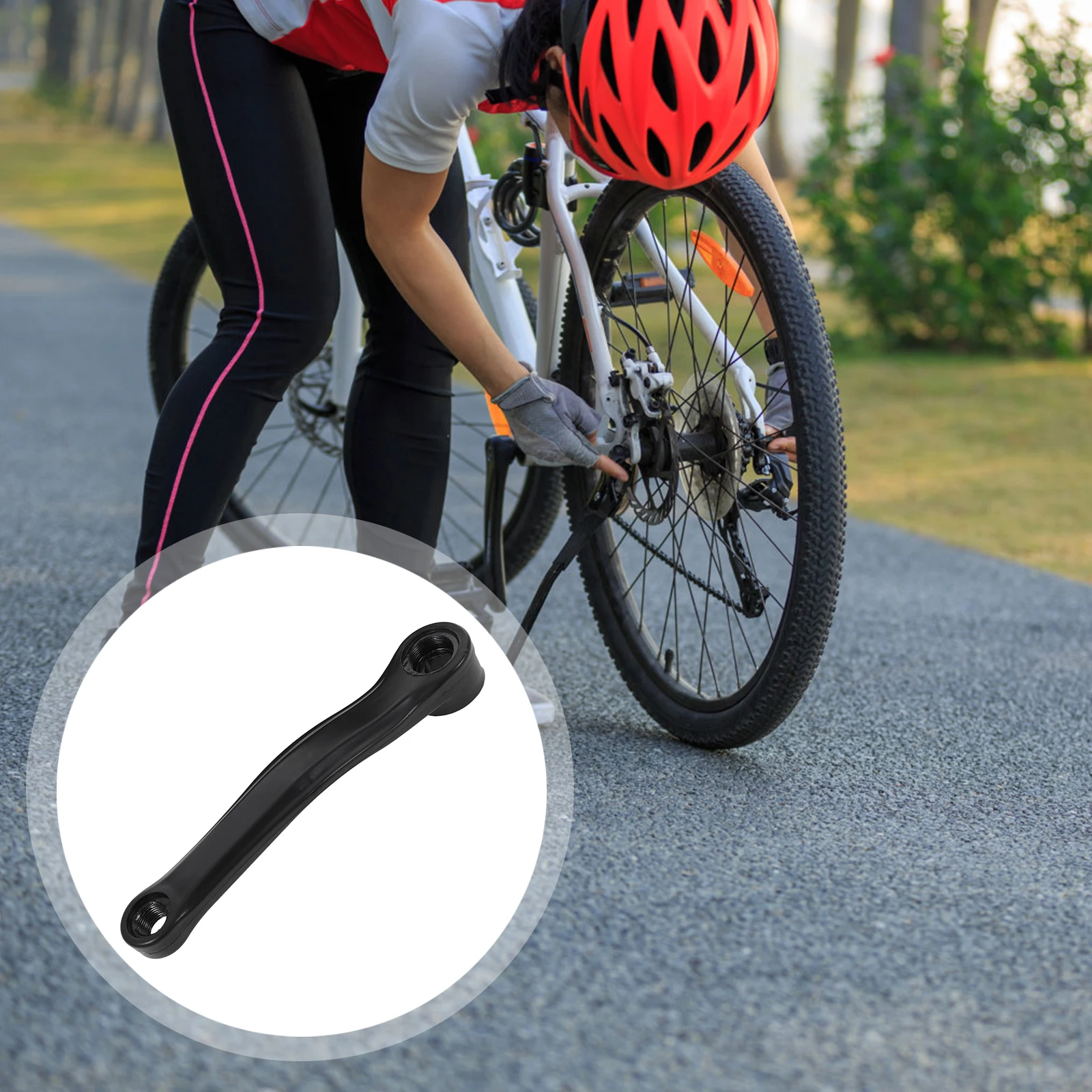 

Bicycle Crank 170mm Center Distance Aluminum Alloy Durable Road Mountain Folding Bike Crankset Square Taper Spindle Left Right