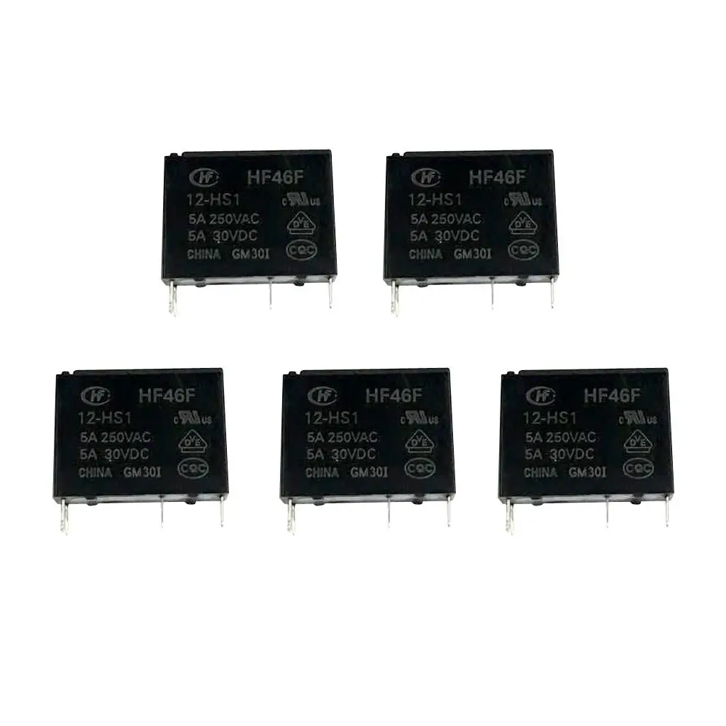 5 Pieces 5V Dc Rela…