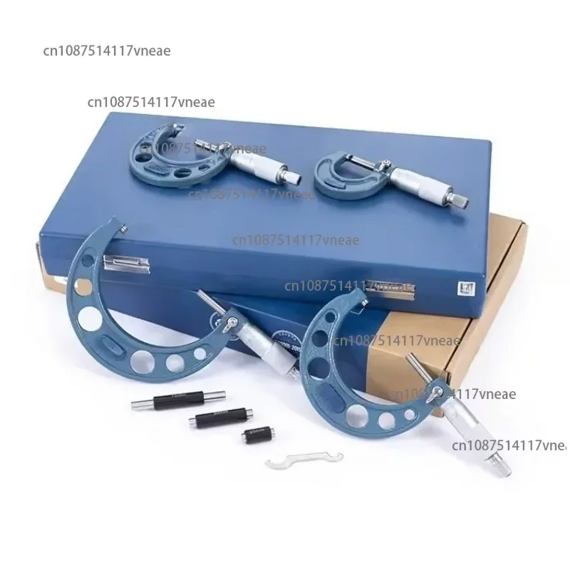 0-100mm 4Pcs Analog Outside Micrometer Set 0-25mm 50-75mm 75-100mm Micrmetro De Exteriores 25-50mm Micromtre Extrieur